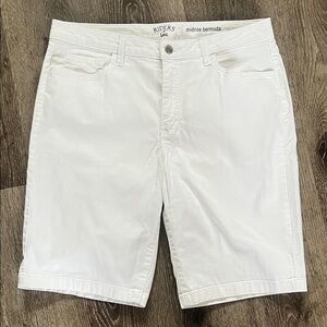 Riders by Lee White Midrise Bermuda Shorts for Men